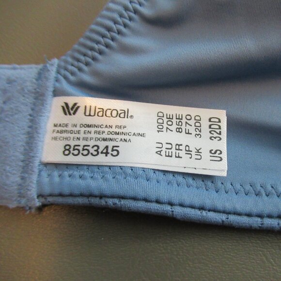 NWT Wacoal Women's Inside Job Full Coverage Underwire Bra, Coronet Blue, 32DD - Picture 7 of 8